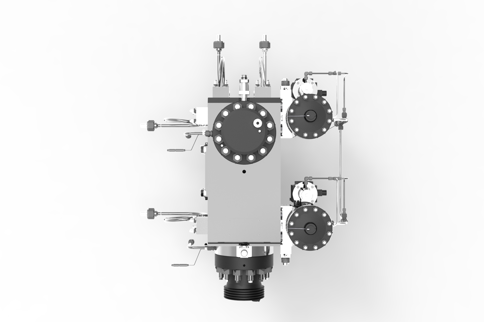 Top view of a SEBIM CTSV 3000 Compact Tandem Safety Valves manufactured by Trillium Flow Technologies