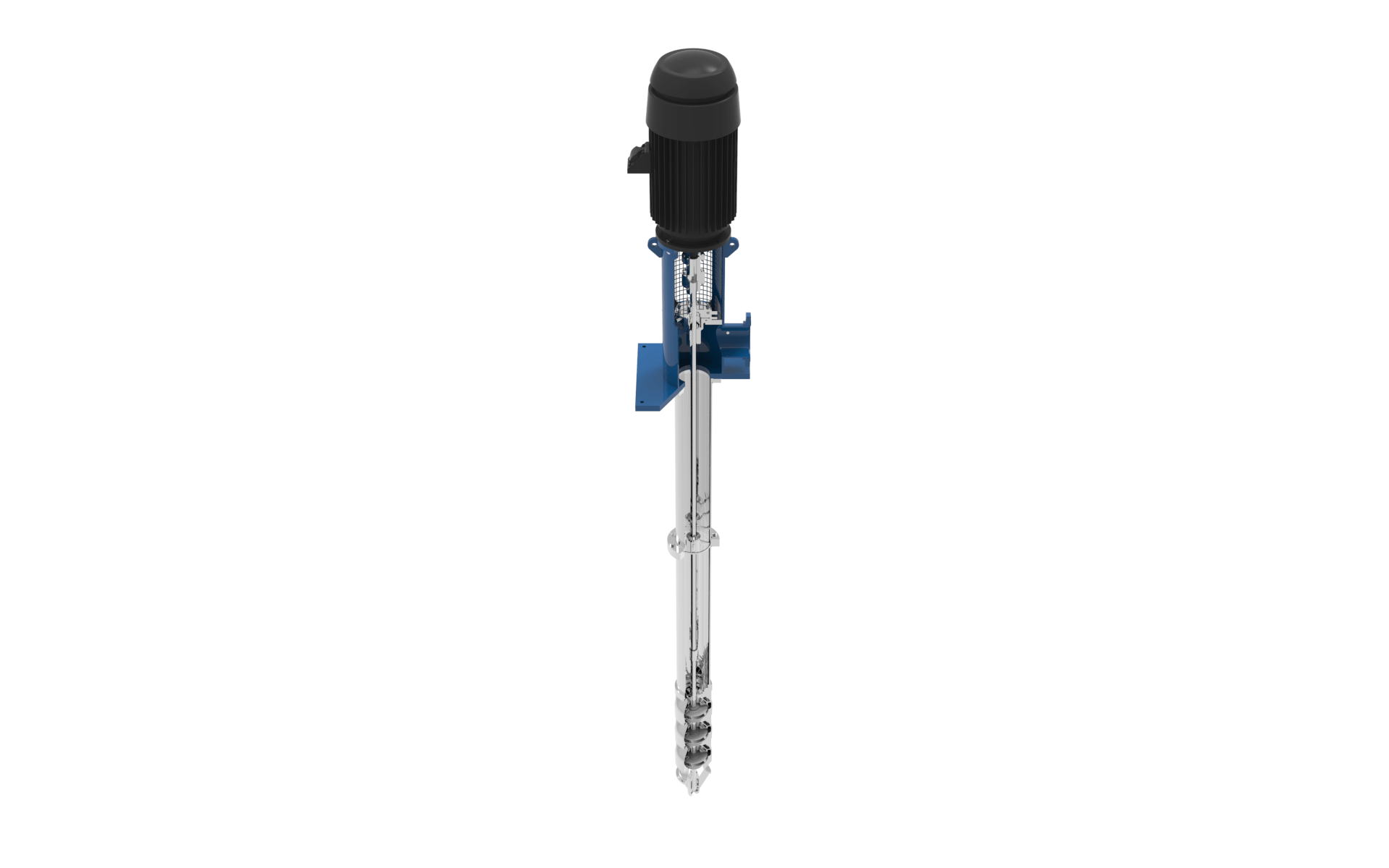 FLOWAY® VTP GENERAL VERTICAL TURBINE PUMP right angled view