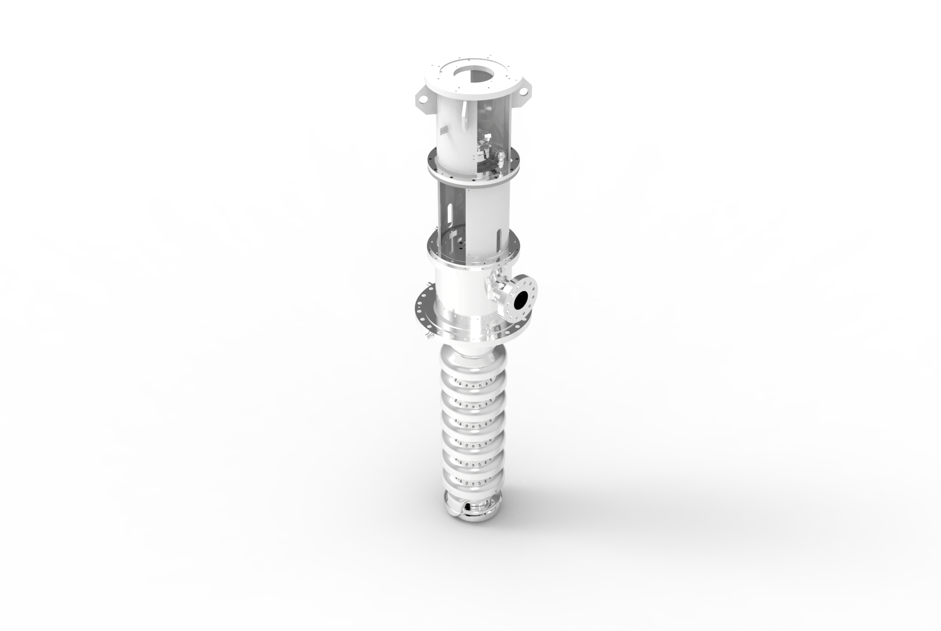 GABBIONETA PUMPS® VBN & VBN-DS VS1 & VS6 TYPE API 610 CENTRIFUGAL PUMP right angled view