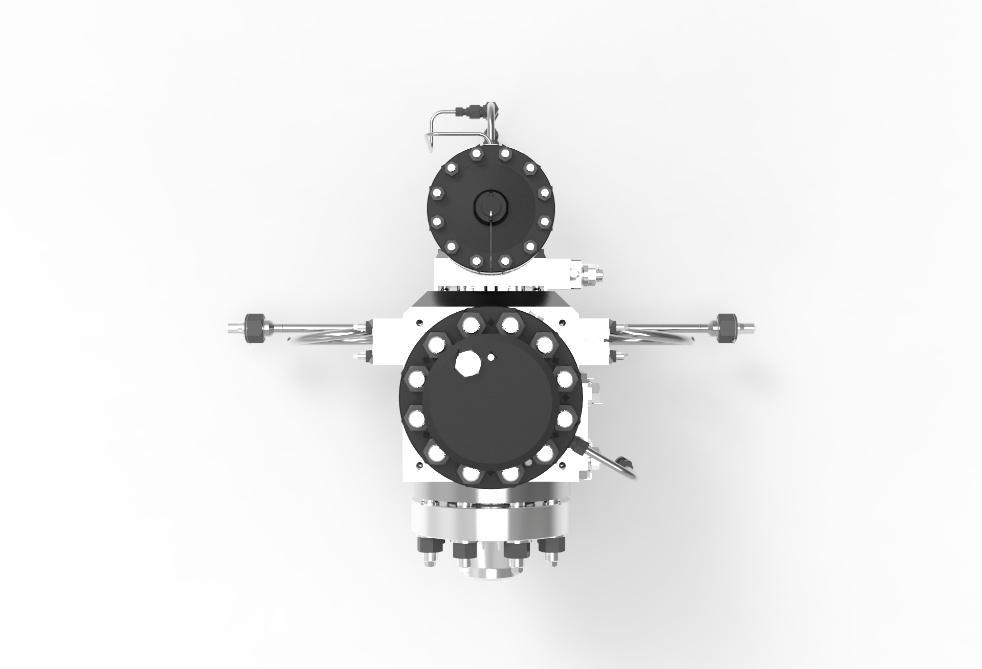 Top view of a SEBIM CSSV 3000 Compact Single Safety Valve manufactured by Trillium Flow Technologies