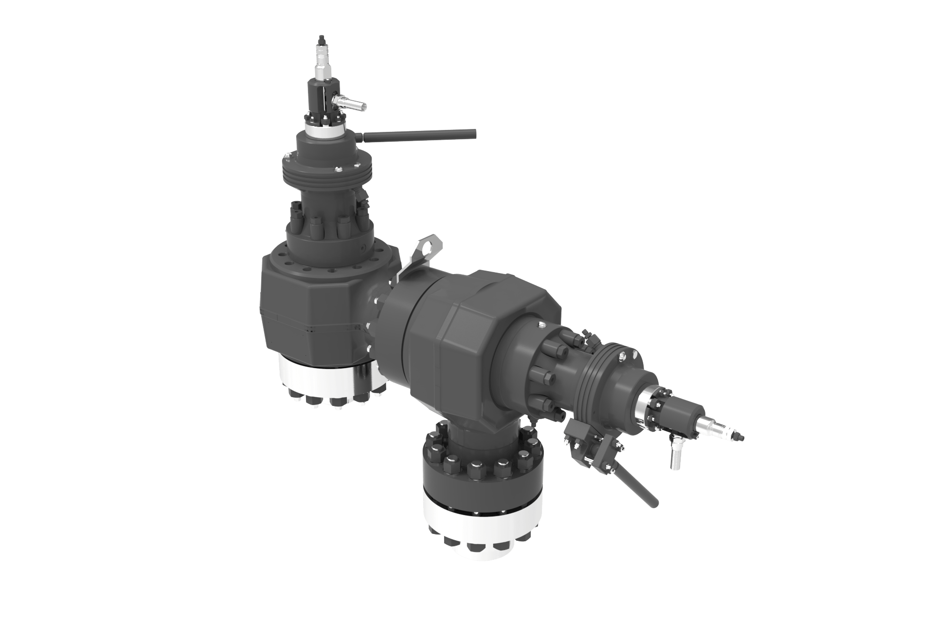 Angled back left side view of a SEBIM PRG 2000 POSV Tandem Safety Valve manufactured by Trillium Flow Technologies