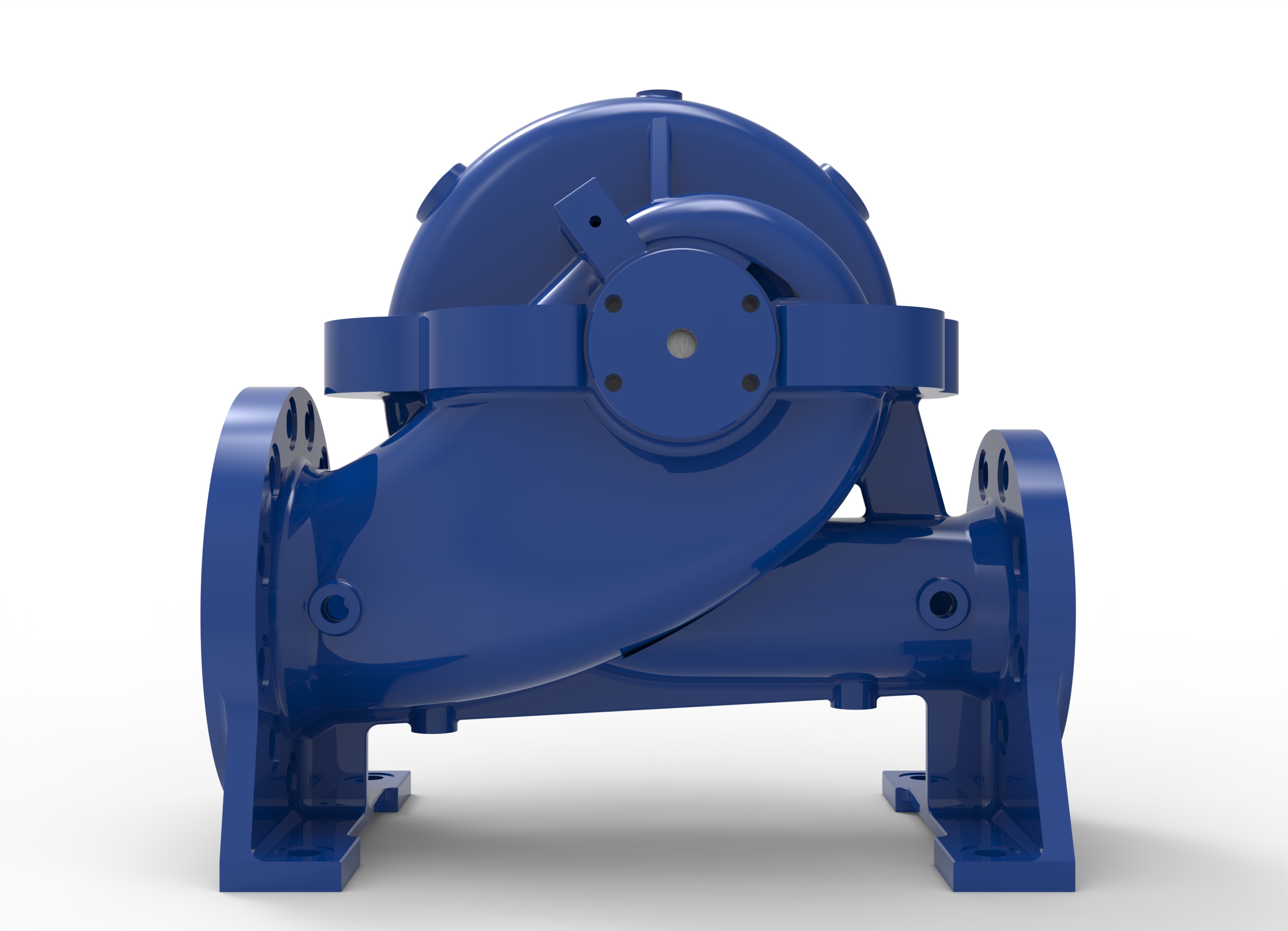 Front view of a Termomeccanica Pompe HSS Patented Centrifugal Pump manufactured by Trillium Flow Technologies