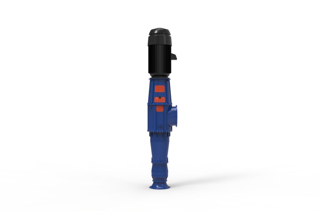 1.865 Backside view of a Termomeccanica Pompe CEX & CEXD VS6 & VS7 Type API 610 Centrifugal Pump manufactured by Trillium Flow Technologies