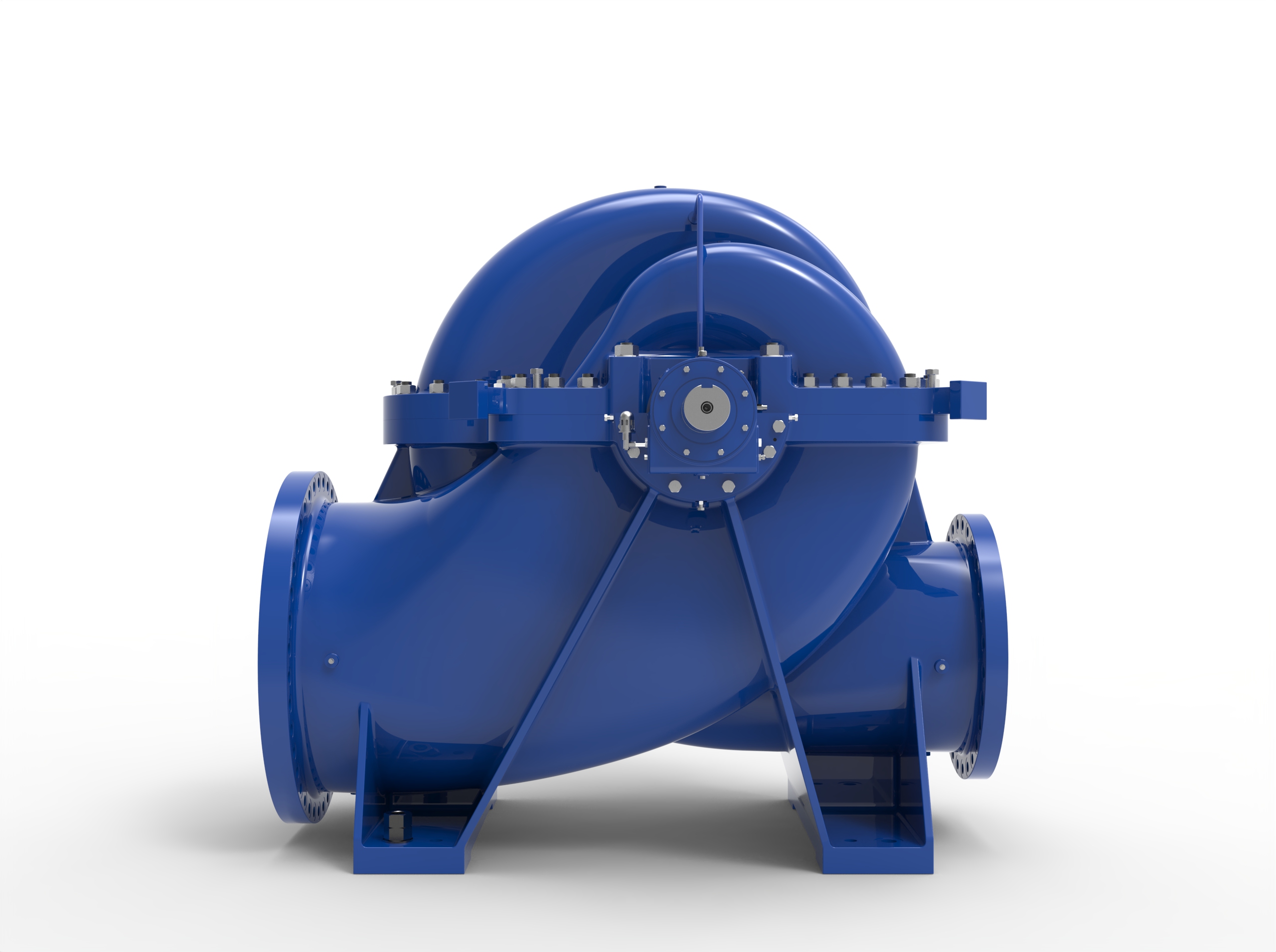 Backside view of a Termomeccanica Pompe DD BB1 TYPE API 610 Centrifugal Pump manufactured by Trillium Flow Technologies