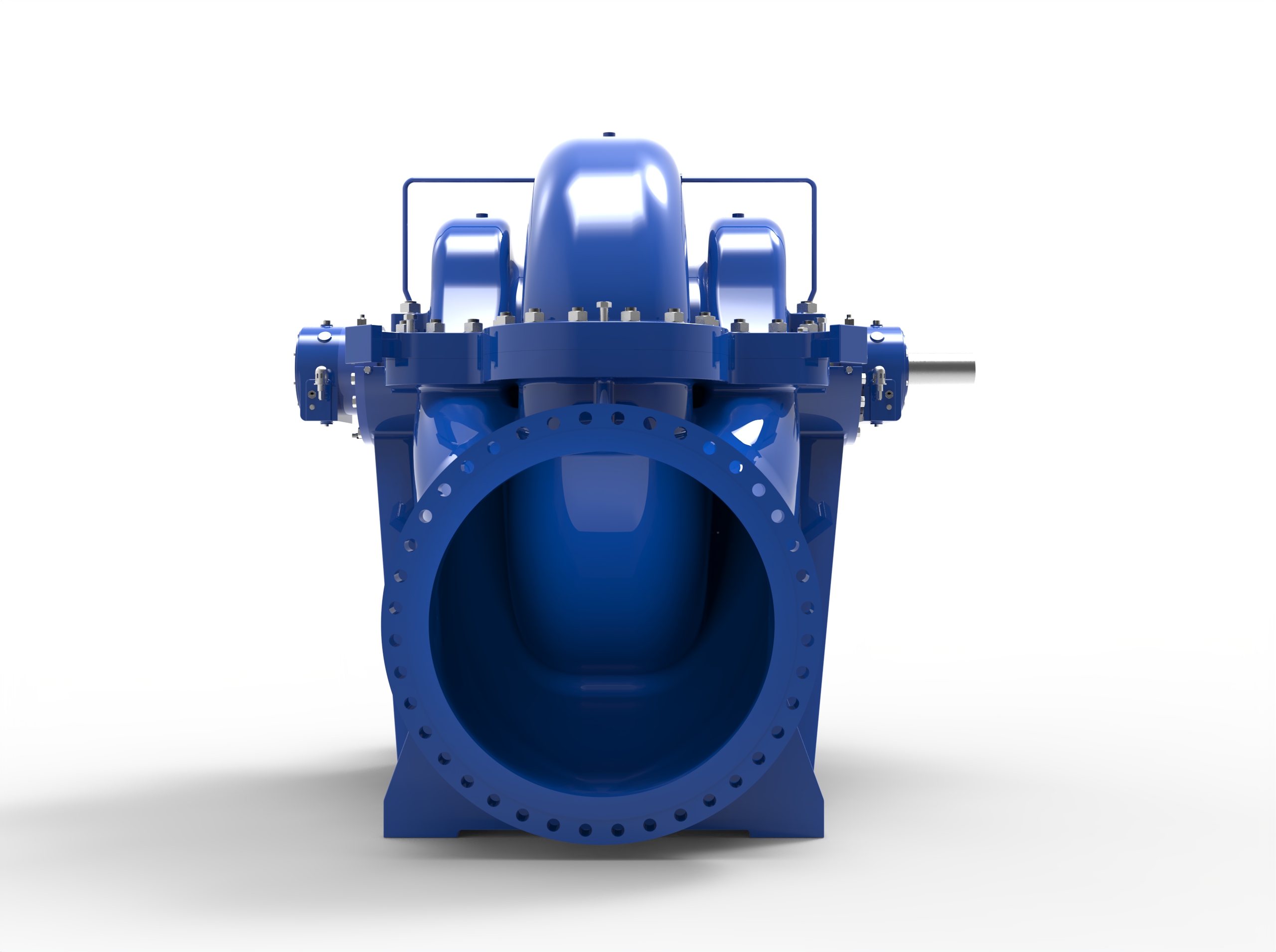 Right side view of a Termomeccanica Pompe DD BB1 TYPE API 610 Centrifugal Pump manufactured by Trillium Flow Technologies