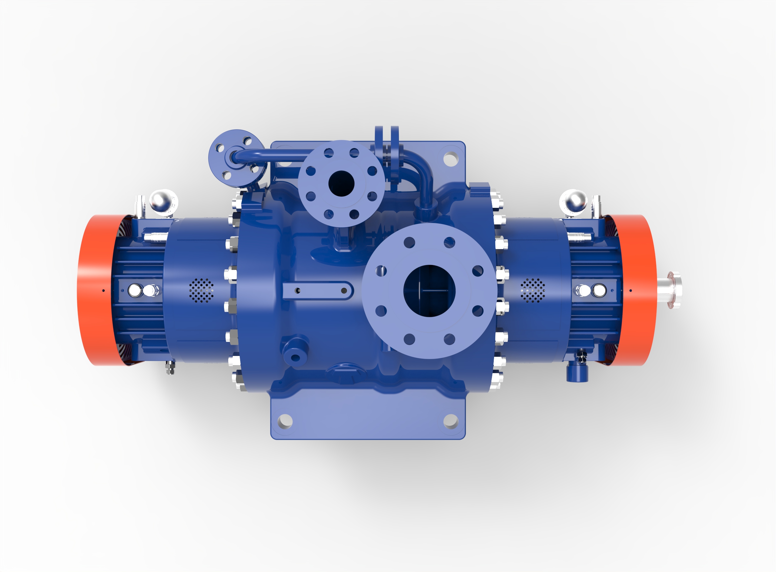 Top view of a Termomeccanica Pompe A2P 610 Centrifugal Pump manufactured by Trillium Flow Technologies