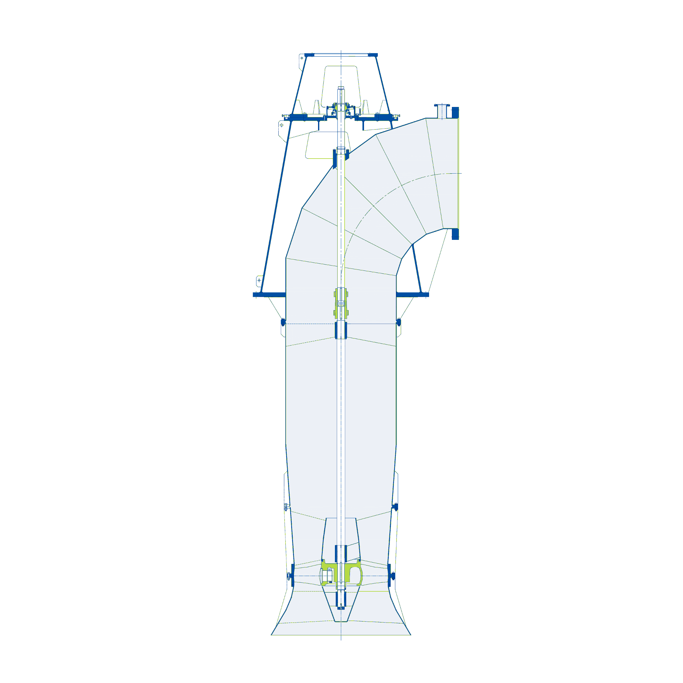 Termomeccanica Pompe EV VS3 TYPE API 610 Centrifugal Pump diagram manufactured by Trillium Flow Technologies