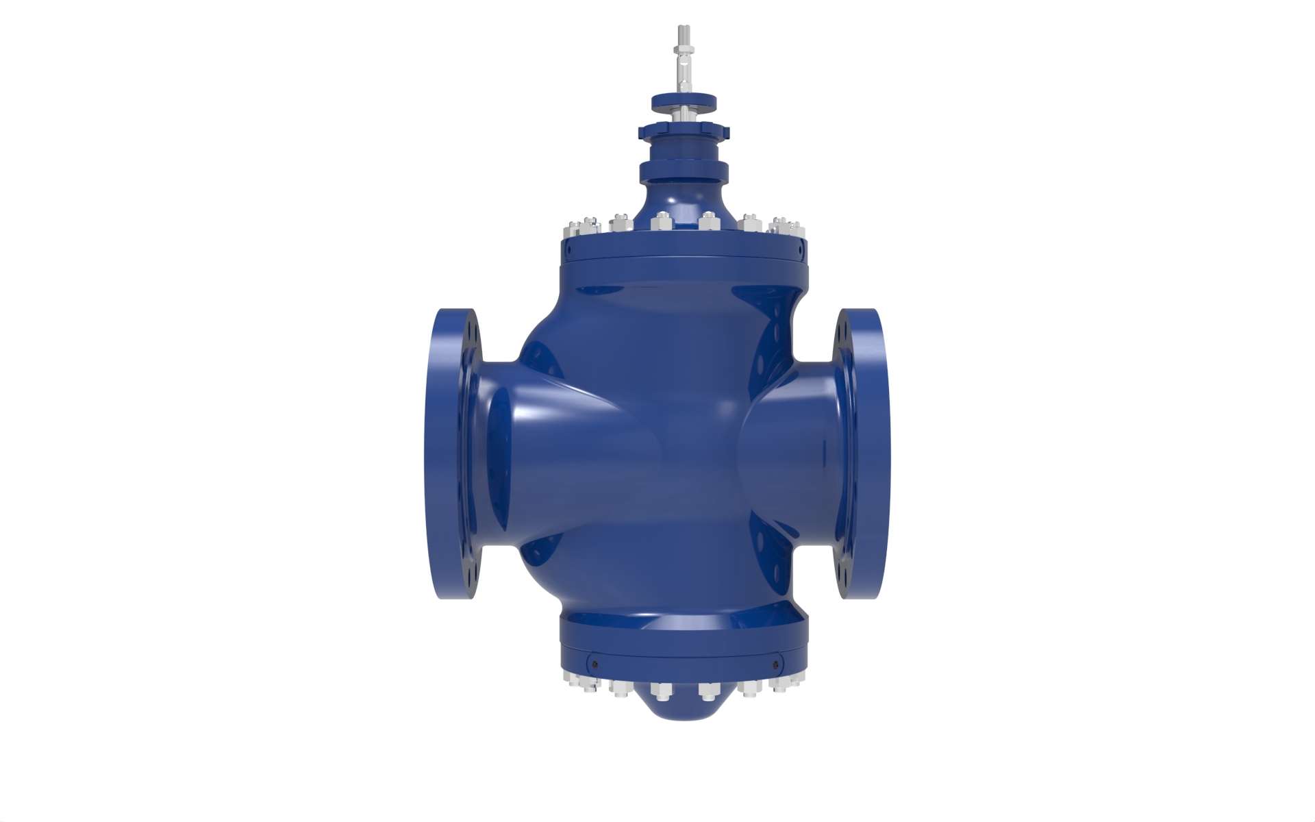 Right side view of a Blakeborough BV800 Contour Trim Valve manufactured by Trillium Flow Technologies