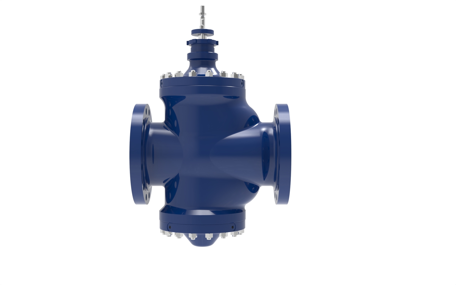 Left side view of a Blakeborough BV800 Contour Trim Valve manufactured by Trillium Flow Technologies